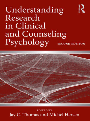 cover image of Understanding Research in Clinical and Counseling Psychology